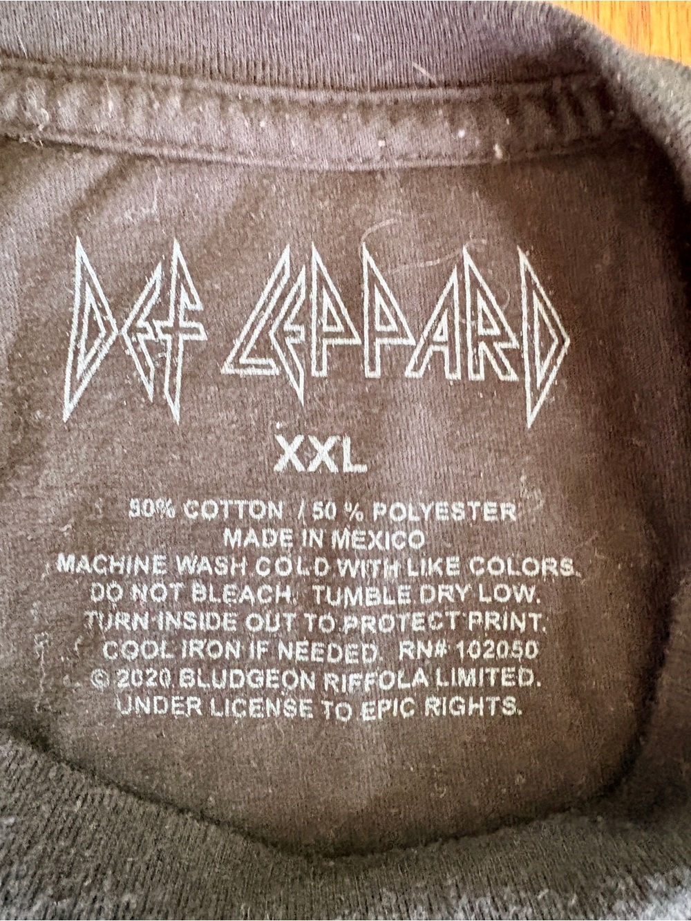 Def Leppard Black Short Sleeve Band Tee - XXL